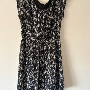 Black & White Printed Women’s Dress